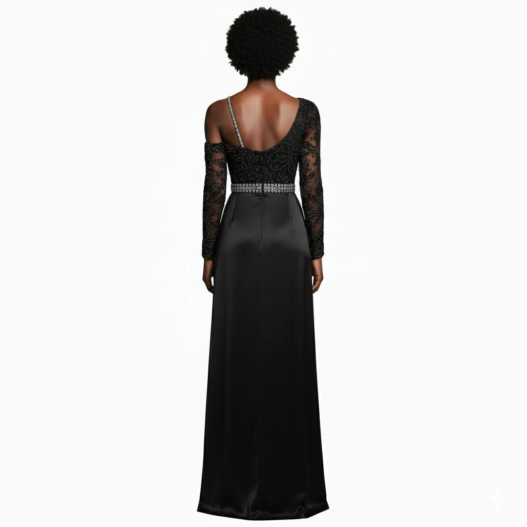 The Baroque Noir Gown - Image 3